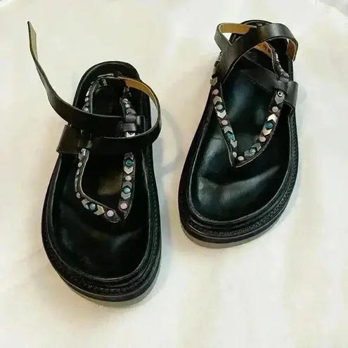 Isabel Marant The Elham Sandal In Black Size 38 EU