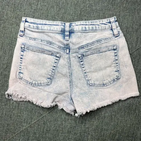 Madden NYC Shorts Size 5 Acid Wash Pink Cut Off Frayed Hem