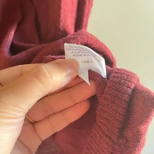 Eileen Fisher ‎ 100% Wool Tank Top Size 1X Sweater Wine Red Sleeveless Knit Top