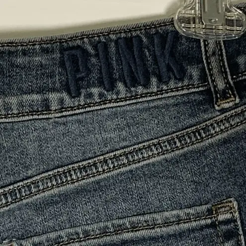 PINK - Victoria's Secret  2" Denim Distressed Fray Hem Short