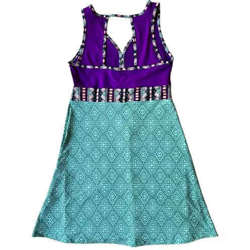 Marmot NWT Becca Dress Girls Large Clear Sky Frolic Bright Violet Sleeveless