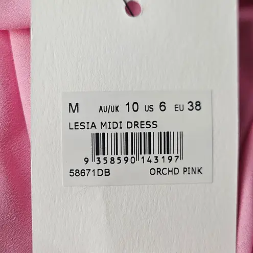 Bardot Lesia Midi Dress in Orchid Pink Size US 6 / M New with Flaw