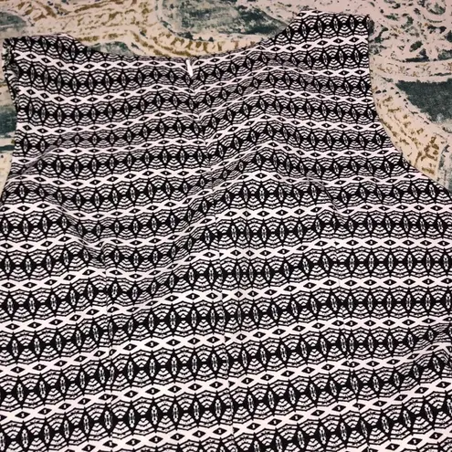 Mario Serrani size 10 black floral career dress