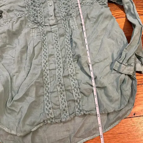 Vintage america light teal blouse Green Size M