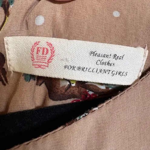 Unlisted Bambi Woodland Fairy Girly Mini Dress Fit Flare Puff Sheer Sleeve Princess