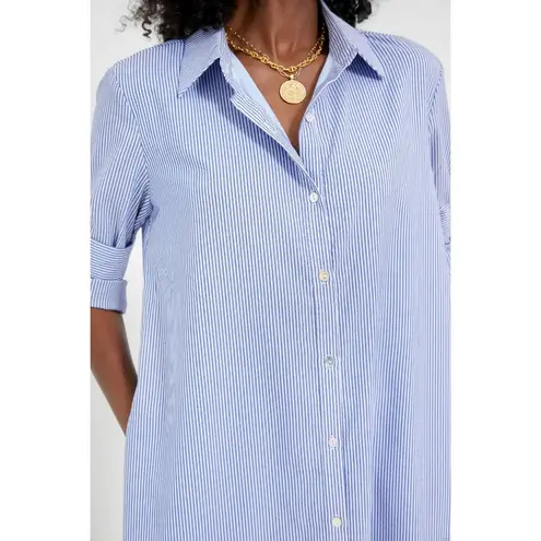 NWT Tuckernuck POMANDER PLACE Griffin in Blue Stripe Maxi Shirt Dress S