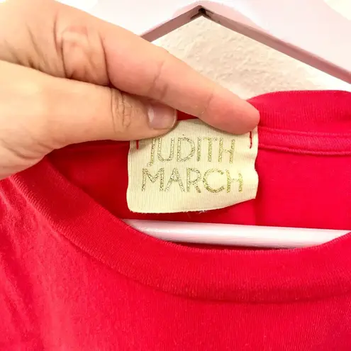 Judith March Santa Baby Red Tie Dye Short Sleeve Tee Size S