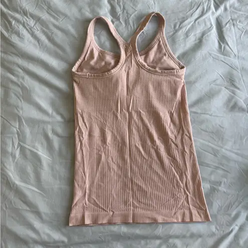 Lululemon  Pink Ribbed Tank Top