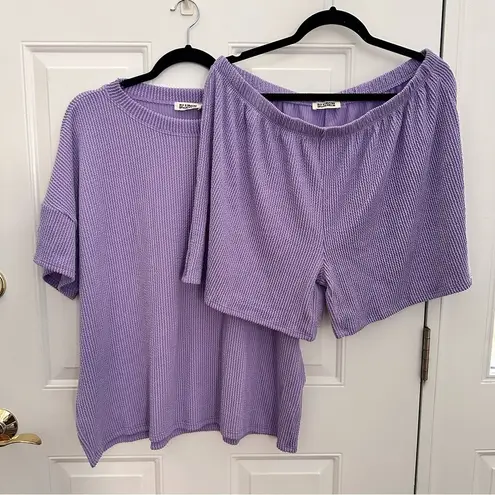 Blumin lavender two piece shorts and top set size 2XL. Brand new boutique item. Purple