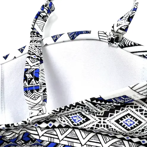 Gottex Profile by Ixtapa Flyaway Bandeau Tankini in Blue/Black Multi 6