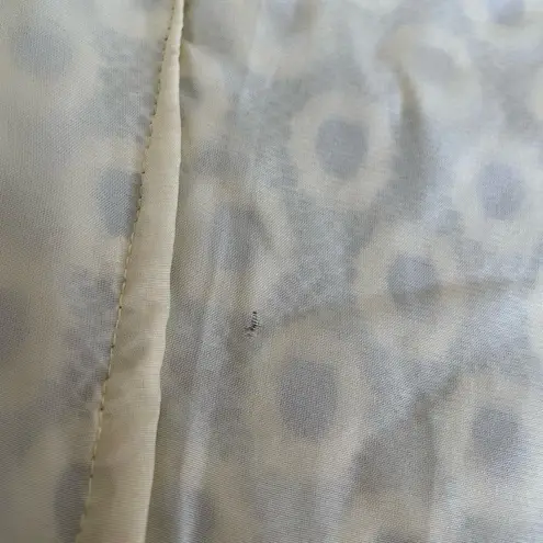 Vintage Yellow Eyelet Knit Woven Blouse