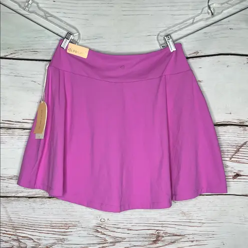 Blogilates NWT Sz 1X Bloom Purple Crisscross Front Slit Skort