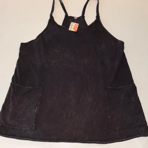 Free People Movement Hot Shot Mini Sport Dress, NWT, Size L Black Size L