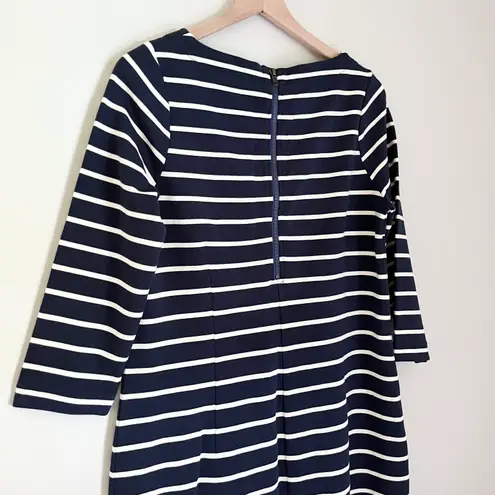 Boden USA Boden Women’s Striped 3/4 Sleeve Midi Dress Blue White Size 10