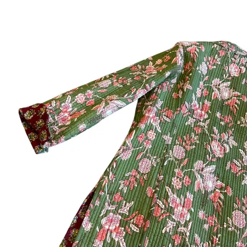 Winter Cotton Bohemian Reversible Quilted Jacket Long