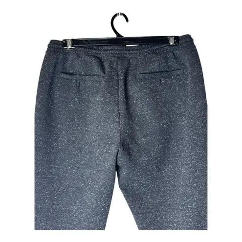 Club Monaco Pants Women XL Black Space Dye Tie Waist Sweat Pants Athleisure