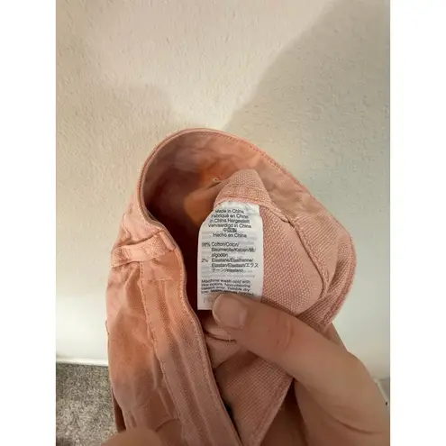 Madewell  The Emmett Wide leg cropped pants light pink size 29