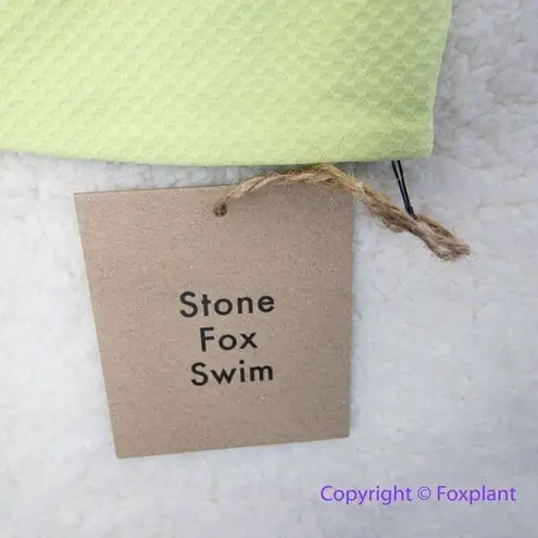 Stone Fox Swim NEW free people meadow bikini top pomelo pique, size L