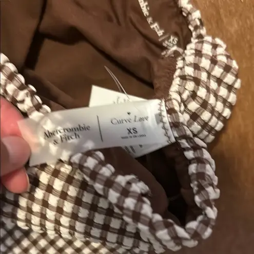 Abercrombie & Fitch  Brown Gingham Swimsuit - Image 2