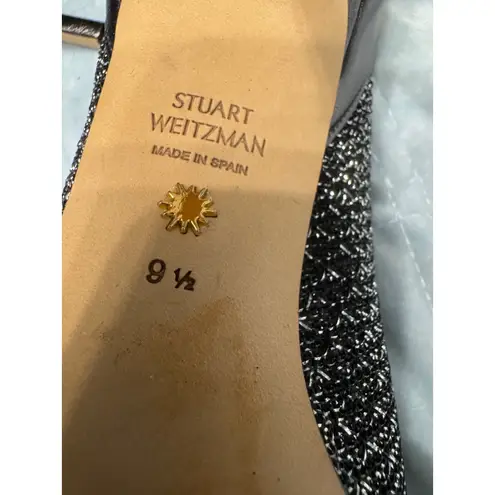 Stuart Weitzman  Pumps Heels Metallic Sparkle Party Dress Shoes Size 9.5