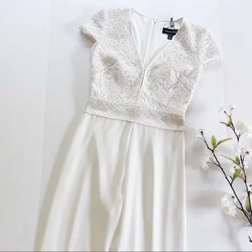 Tadashi Shoji Bridal Zeina Jumpsuit Ivory 2