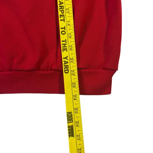 Tultex Vintage Christmas Tree Sweatshirt Presents Red Holiday Party Medium