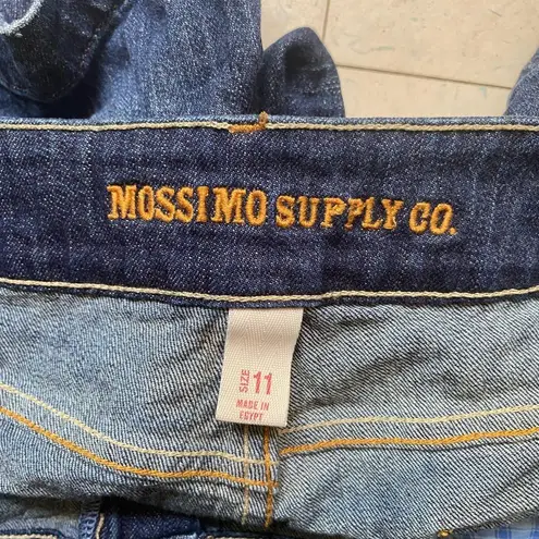 Mossimo Supply Co. Blue Jean Shorts with Distressed Hem Size 11