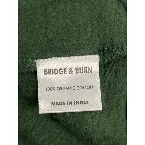 Bridge & Burn Fremont Sweatshirt Forest Green Organic Cotton NWT Size Medium