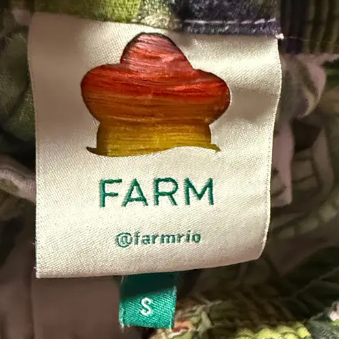 Farm Rio  Green and Pink Leaf Print Women's Shorts