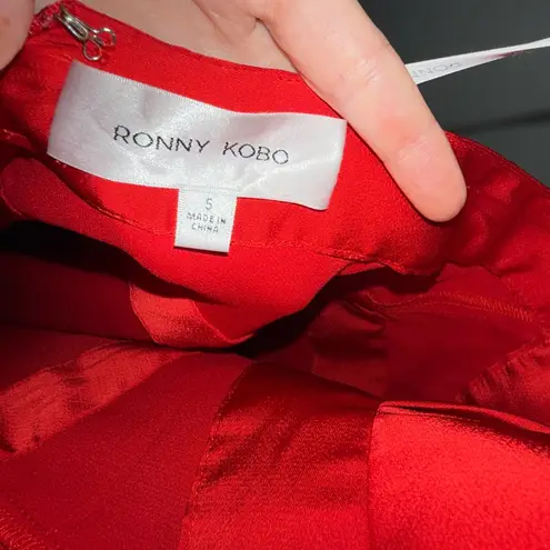 RONNY KOBO RED WONDER DRESS Small $598