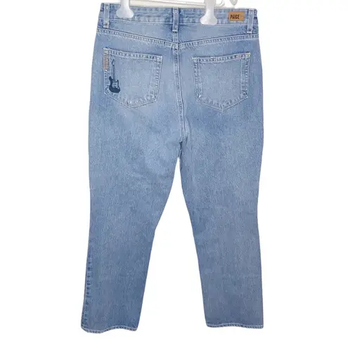 Paige  High Rise Sarah Straight in Briezy with western prints size 28