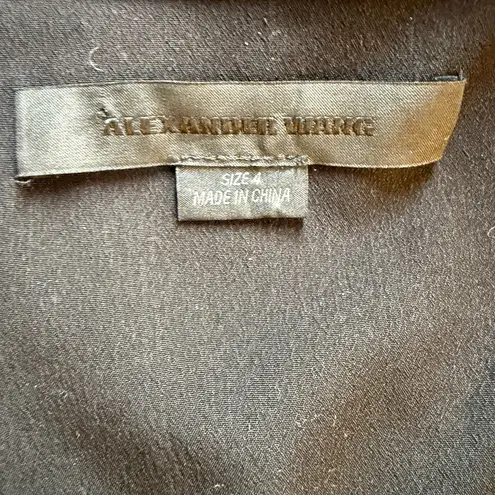 Alexander Wang EUC  Black Pin Striped Pajama Wrap Dress 4 $895 Zip Edges thumbnail 10