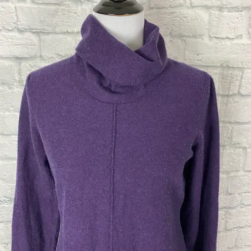 Calvin Klein Jeans women L Longsleeve pullover turtleneck sweater purple