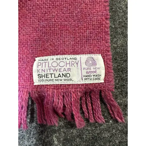 Vintage Pitlochry Knitwear Shetland Scarf