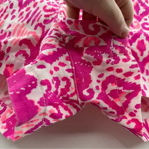 Lilly Pulitzer Liana Mid Rise Shorts in Tons of Fun Magenta Sz 6