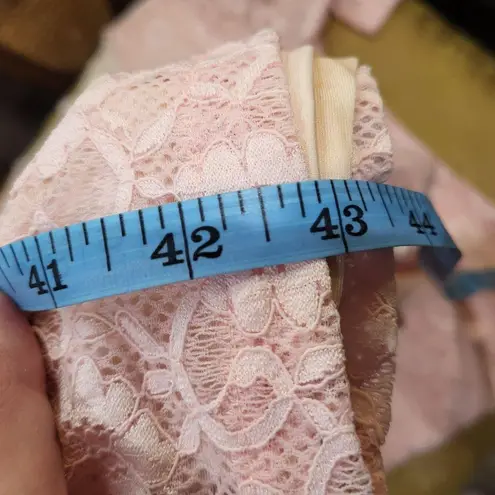 Roam Mykonos Pink Lace Sheath Dress sz XS