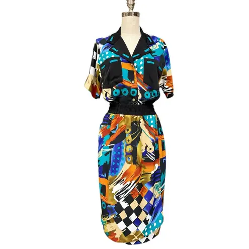 Vintage Nebula Sportswear Abstract Print 4