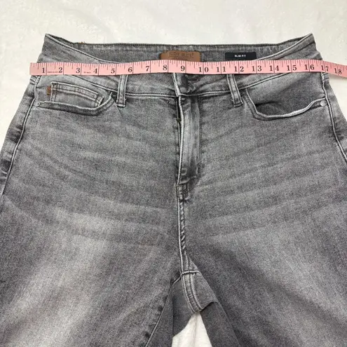 Judy Blue Slim Fit Gray Stretchy Charcoal Ankle Jeans Size 14W #JB88744