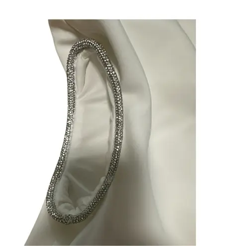 NWT ZARA Draped Rhinestone Mini Dress – Size L (Minor Fabric Pulls on Back) Size L