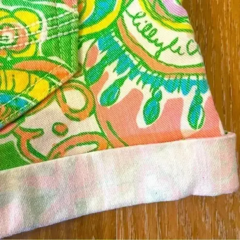 Lilly Pulitzer  Chin Chin‎ Clifton Shorts Denim Cotton Size 2 Vacation Beach Prep