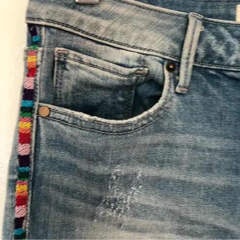 Driftwood Jackie Rainbow Side Stripe Skinny Jean Light Denim 26