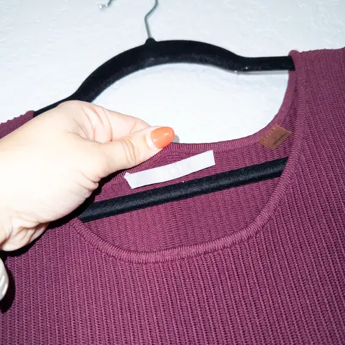 Tart Collections Purple Ribbed Bodycon Cutout Mini Dress Size Medium