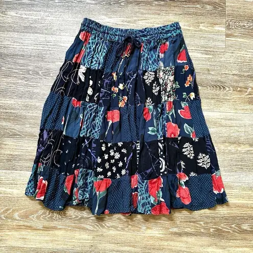Blue patchwork Indian skirt Blue Size undefined