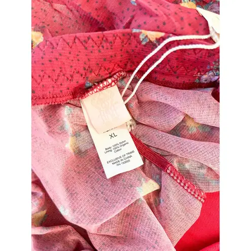 We are HAH | NWT | Butterfly Printed Bodysuit | Cheap Perfume Wino | Sz XL Red