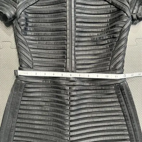 Maje Isiris Bandage Romper Women's Playsuit Black Size 36 Short Sleeve Jumpsuit