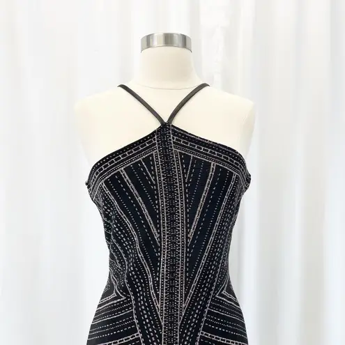 NEW Jump Apparel Womens XS Constellation Bodycon Dress Black Mauve Glitter