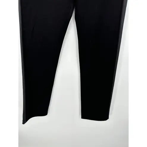 Betabrand Womens Black Pull on Mid Rise Stretch Yoga Tuxedo Dress Pants Size MP