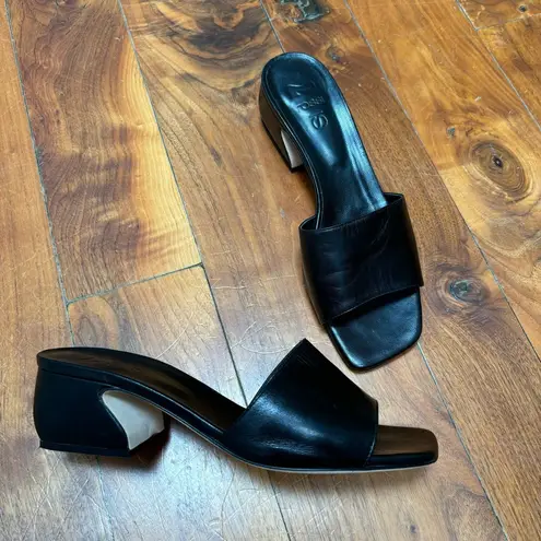 Sergio Rossi  SI Rossi Black Leather Mules 8 thumbnail 12