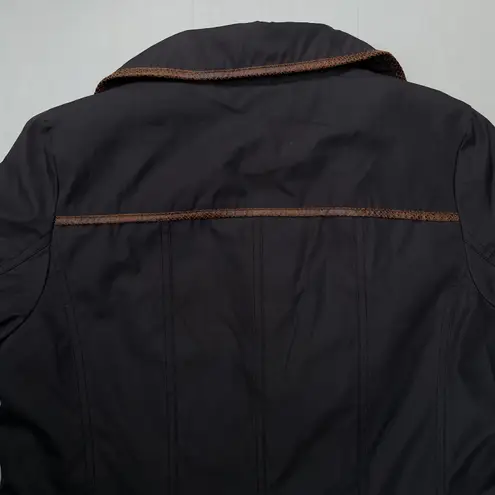 Dennis Basso Vintage Black Formal Pea Coat Rain Jacket