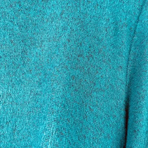 ALYX Size XL ALine Green Super Soft Sweater Dresss 3/4 Ruched Sleeves Ve…